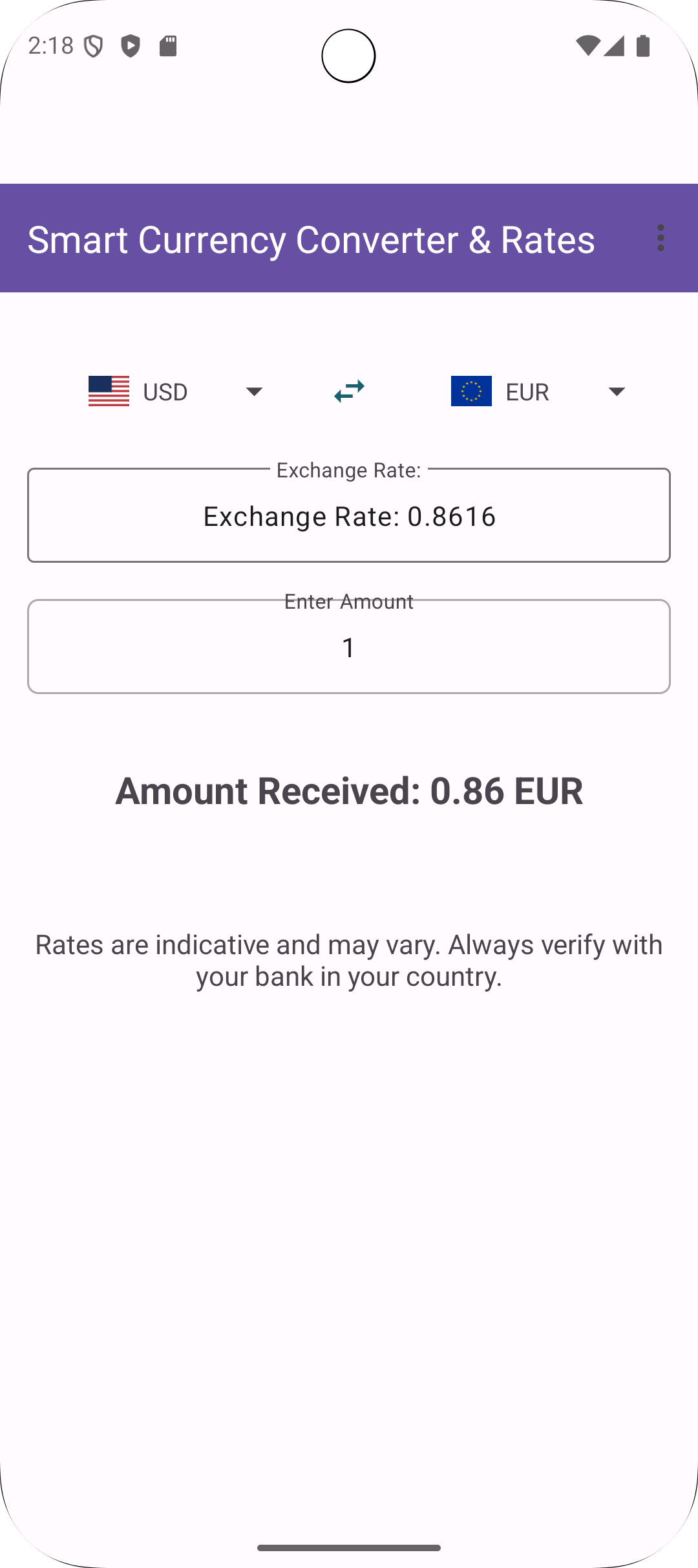 Smart Currency Converter screenshot 3